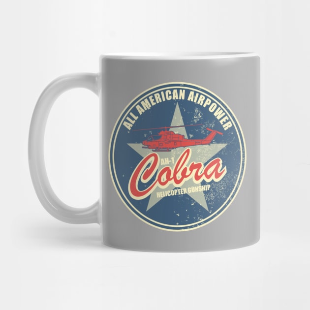 AH-1 Cobra Beer Mat (distressed) by TCP